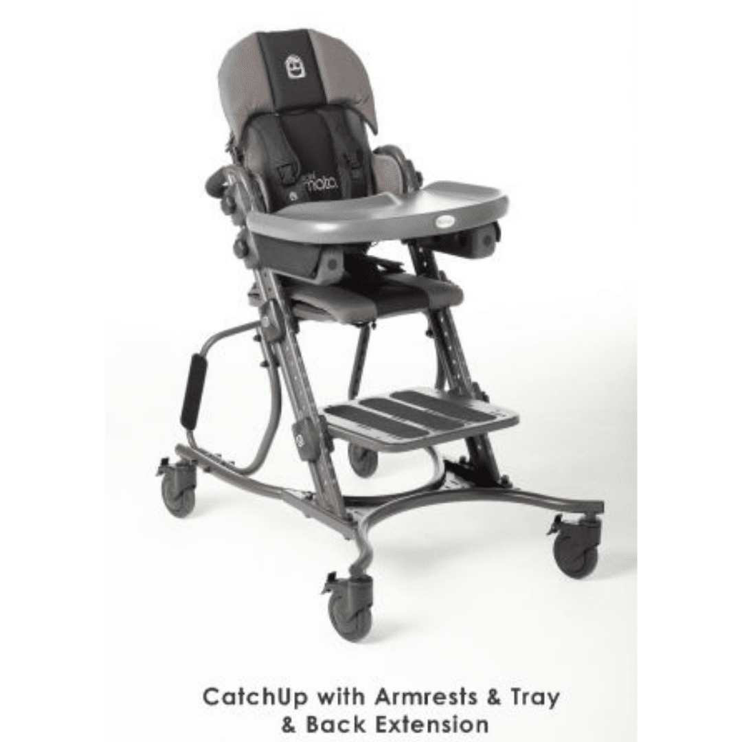 Special Tomato CatchUp Chair with armrests and tray and back extension Special Tomato CatchUp Chair with armrests and tray and back extension